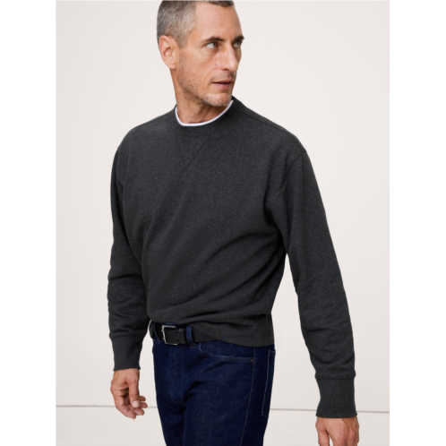 Bananarepublic Brushed Fleece Crew-Neck Sweatshirt