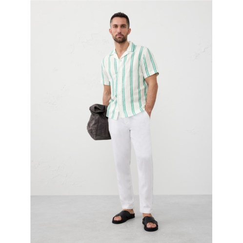 bananarepublic Standard-Fit Linen-Blend Resort Shirt