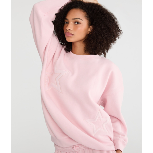 Aeropostale cloud soft stars oversized crew sweatshirt