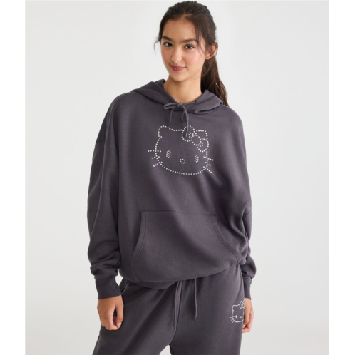 Aeropostale hello kitty rhinestone pullover hoodie