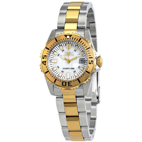 Invicta Pro Diver Mother of Pearl Dial Ladies Watch