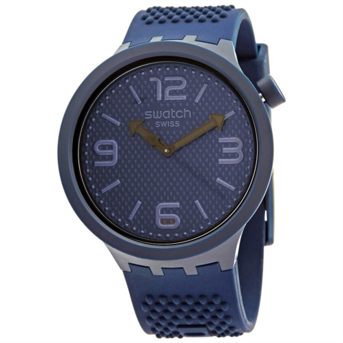 Swatch Quartz Blue Dial Blue Silicone Watch