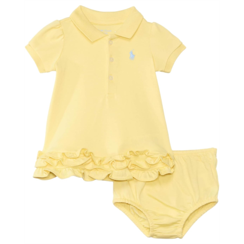 Polo Ralph Lauren Kids Ruffled Cotton Polo Dress & Bloomer (Toddler)