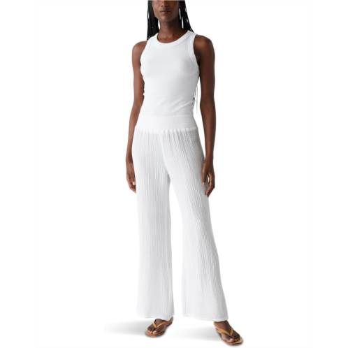 Womens Michael Stars Susie Smocked Waist Pants