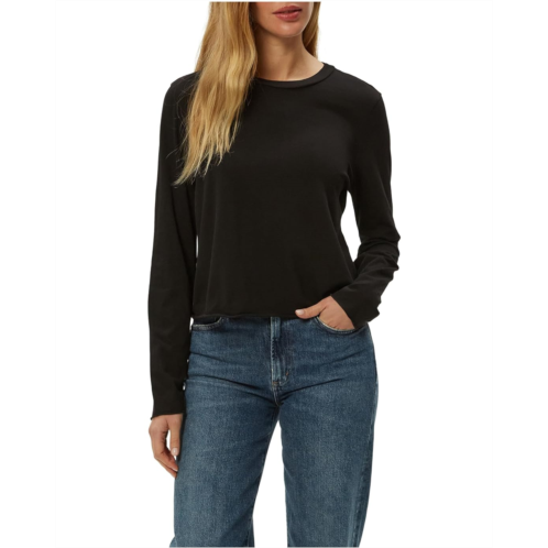 Womens Michael Stars Aiko Crew Neck Rolled Edge Tee