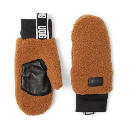 UGG Uggfluff Mitten With Logo Tape