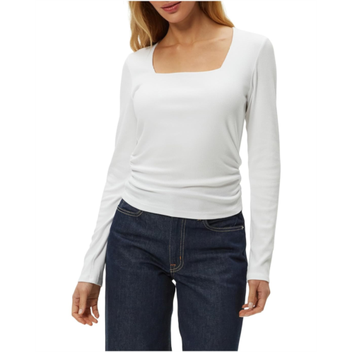 Womens Michael Stars Sarah Square Neck Long Sleeve