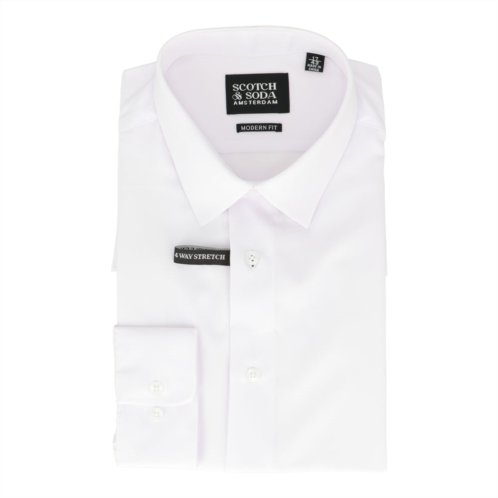 Scotch & Soda mens white dress shirt