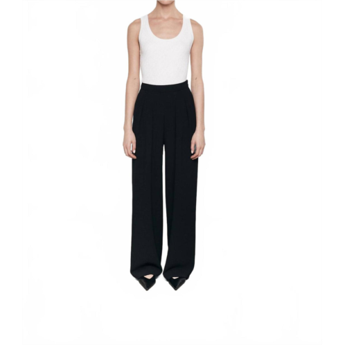 Enza Costa cashmere cotton pointelle knit tank in white