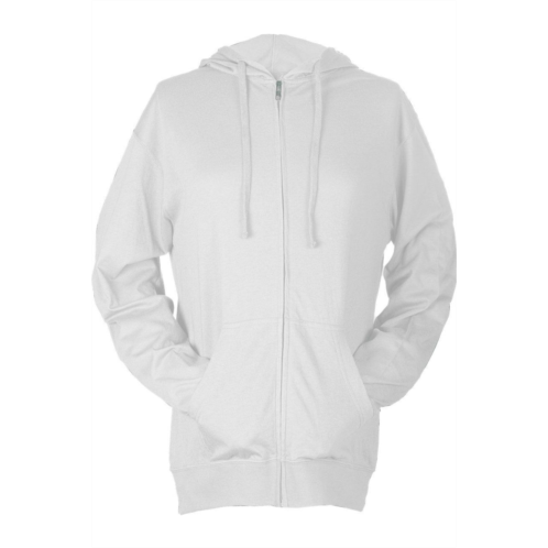 Tultex unisex beach full-zip hooded long sleeve t-shirt