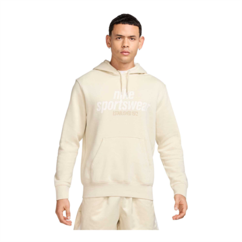 NIKE club mens fleece pullover hoodie