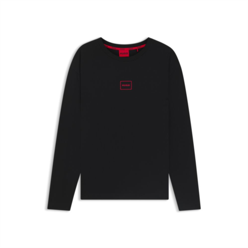 HUGO stretch-cotton t-shirt with logo print