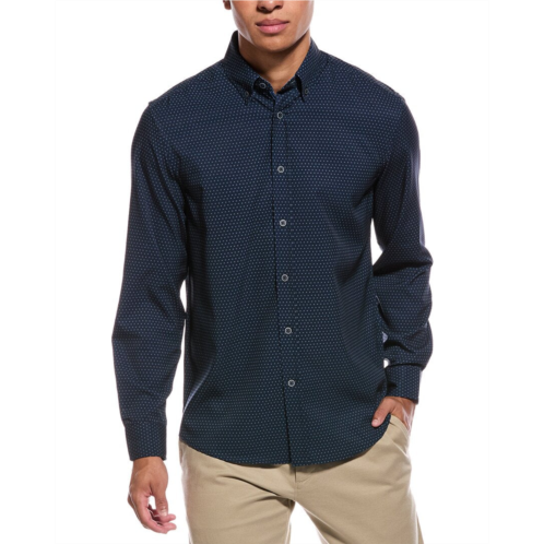 Report Collection 4-way geo print woven sport shirt