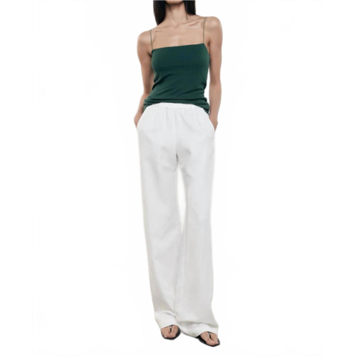 Enza Costa silk knit strappy essentials tank top in malachite