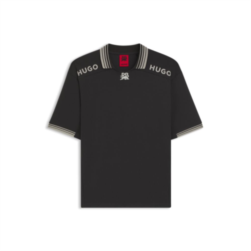 HUGO x rb polo shirt with tipping and logos