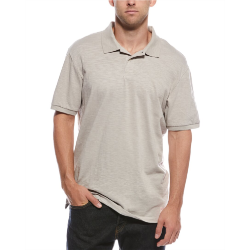 Scotch & Soda panel washed slub polo shirt