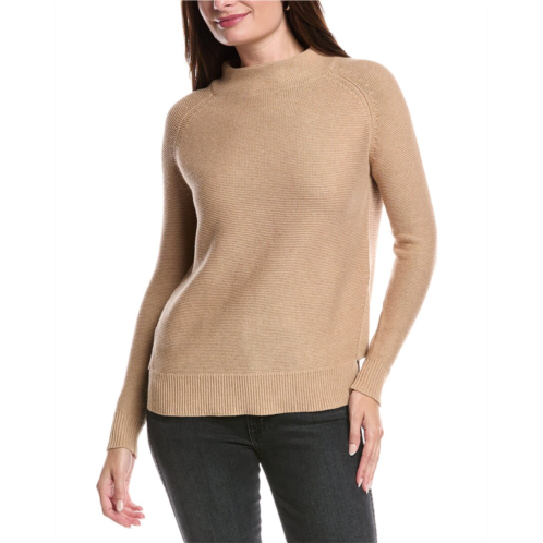 Forte Cashmere garter funnel neck sweater