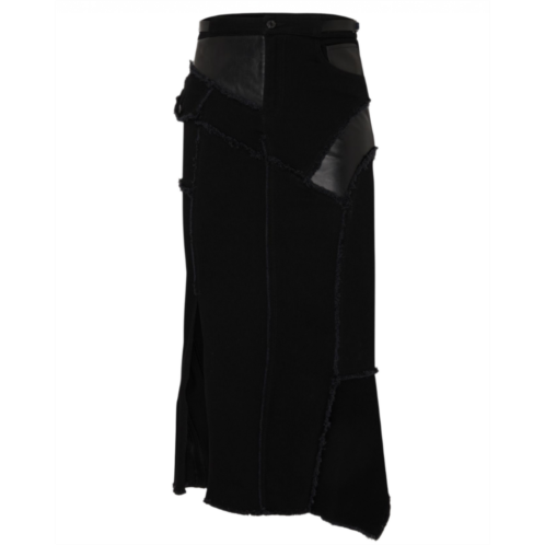 Tom Ford womens long asymmetrical skirts in black