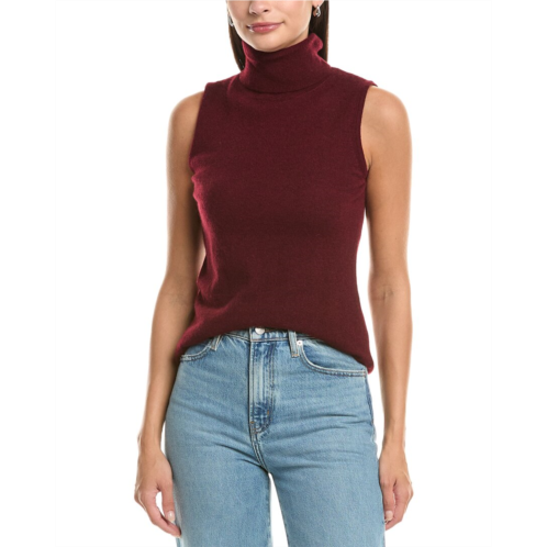 Forte Cashmere turtleneck cashmere tank sweater