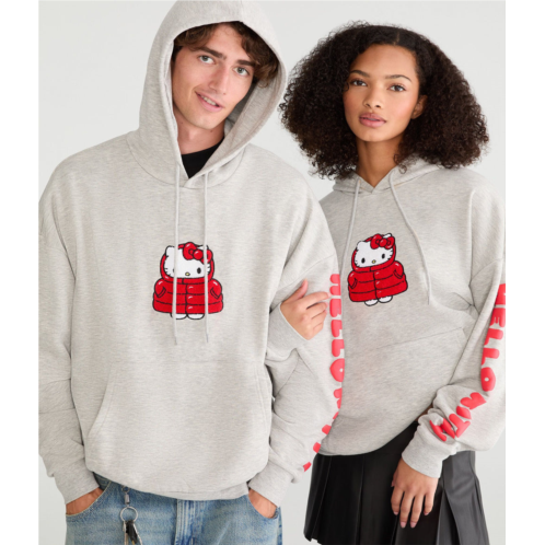 Aeropostale hello kitty puffer jacket pullover hoodie
