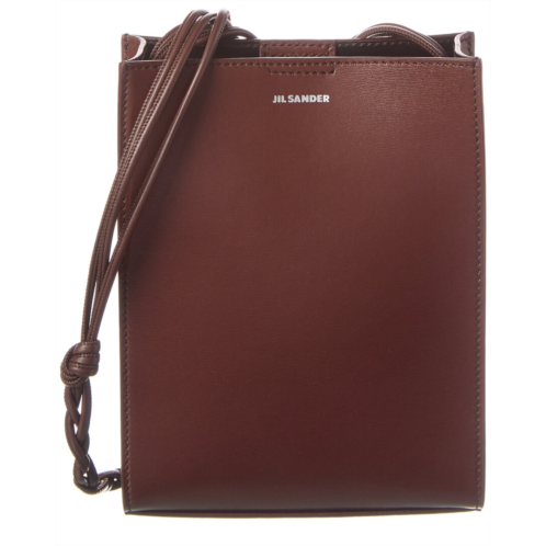 Jil Sander logo leather crossbody