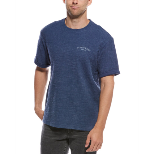 Scotch & Soda textured slub interlocking t-shirt