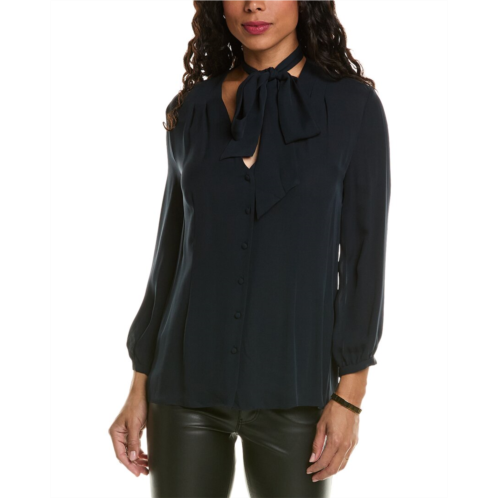 Elie Tahari silk scarf blouse