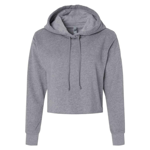 Next Level women´s laguna sueded raw edge crop hoodie
