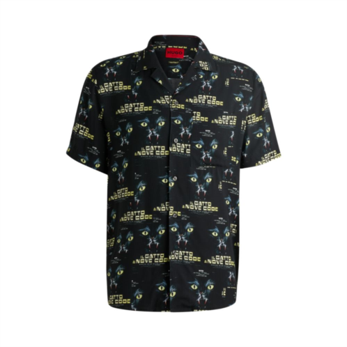 HUGO relaxed-fit shirt with 70s film graphics