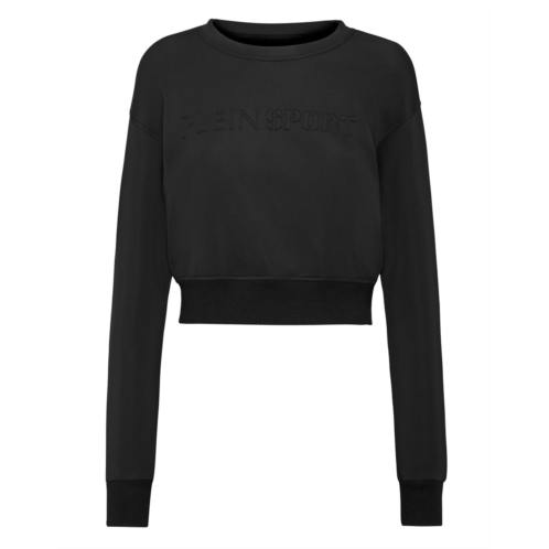 PLEIN SPORT cropped sweatshirt ls