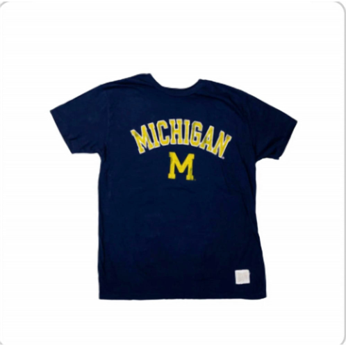 The Original RETRO BRAND mens michigan vintage cotton tee in navy