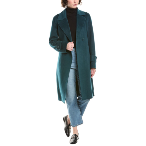 Forte Cashmere belted wool & cashmere-blend coat