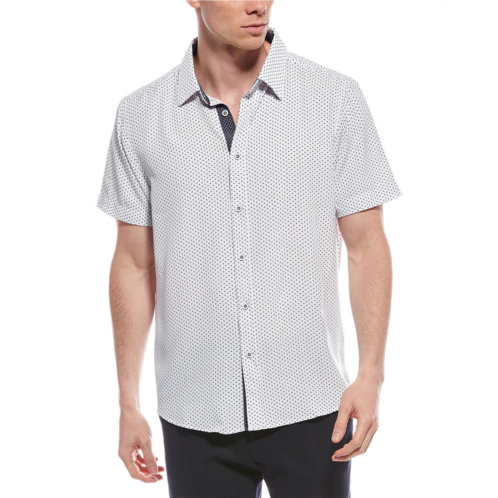 Report Collection geo print shirt