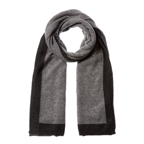 Forte Cashmere contrast trim oversized cashmere scarf