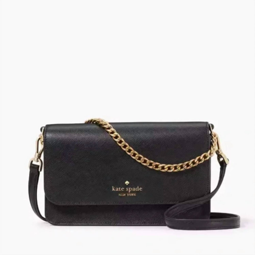 Kate Spade madison willow medium flap convertible crossbody purse black