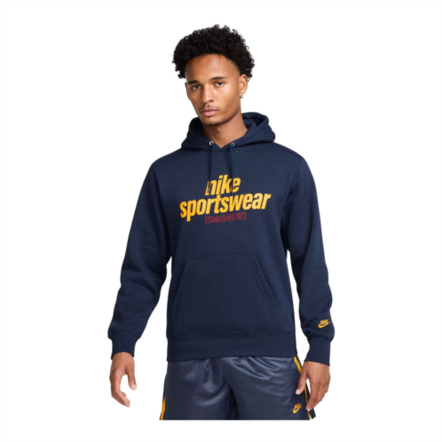 NIKE club mens fleece pullover hoodie