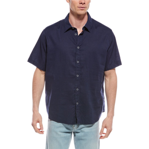 Report Collection linen-blend sport shirt