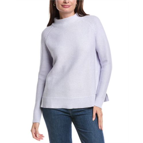 Forte Cashmere garter funnel neck sweater