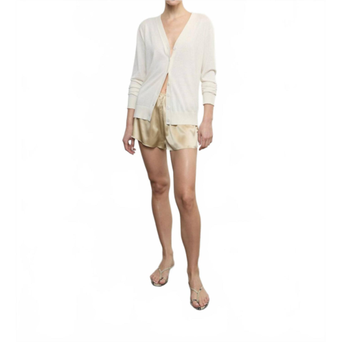 Enza Costa silk slip short in blonde