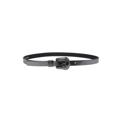 Golden Goose new belt lace metallic patent leather