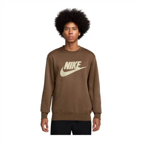 NIKE club mens brushed fleece crew