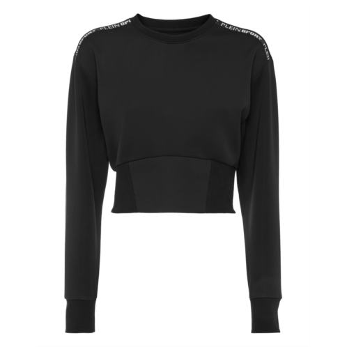 PLEIN SPORT cropped sweatshirt ls