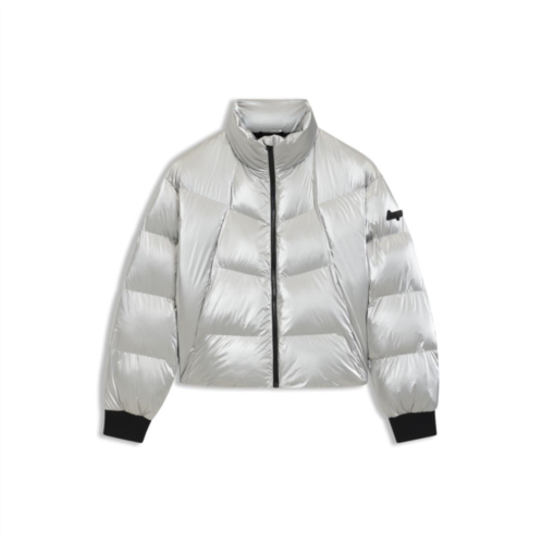 HUGO high-sheen puffer jacket with silicone logo badge