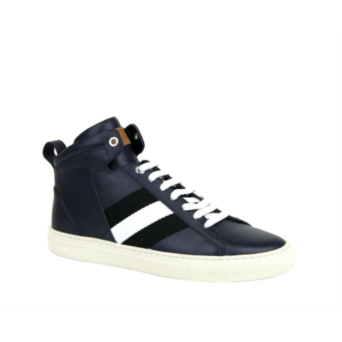 Bally mens calf leather hi-top sneaker with - (size: d)