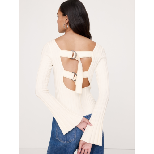 Bananarepublic Sculpted Ribbed Backless Top