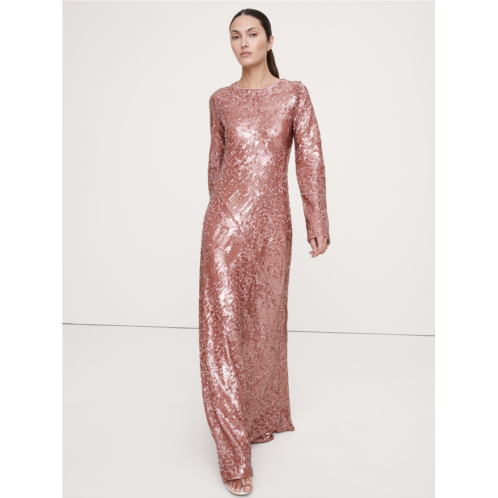 Bananarepublic Bias-Cut Sequin Maxi Dress