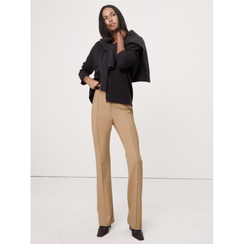 Bananarepublic High-Rise Skinny Flare Stretch Wool-Blend Pant