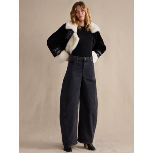 Bananarepublic High-Rise Loose Barrel Jean