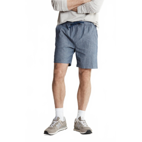 JACHS NEW YORK chambray pull on short in navy heathered