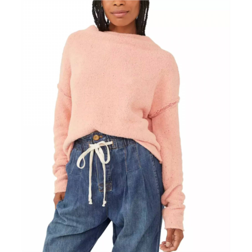 Free People san vicente pullover in cherry peach combo